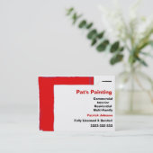 Mainting Services Business Cards Visitenkarte (Stehend Vorderseite)