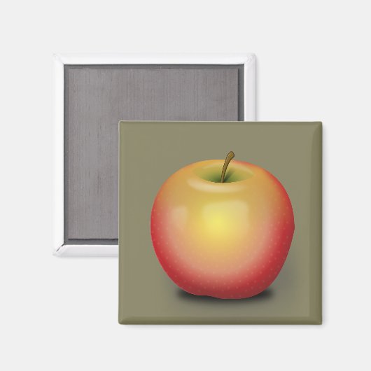 Maintosh Apple Magnet (Vorderseite/Rückseite)