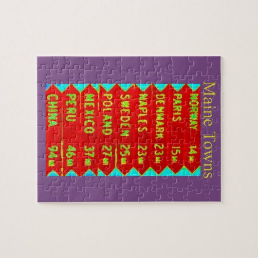 Maintown Sign Thunder_Cove Puzzle (Horizontal)