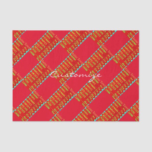 Maintown Sign Thunder_Cove Seidenpapier (Vorderseite)