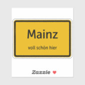 Mainz Aufkleber Sticker Autoaufkleber (Blatt)