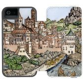 Mainz, Deutschland, 1493 Incipio iPhone Geldbeutel-Hülle (Folio Geöffnet)