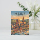 Mainz Deutschland Postkarte (Stehend Vorderseite)