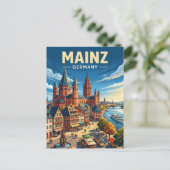 Mainz Deutschland Postkarte (Stehend Vorderseite)