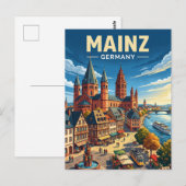 Mainz Deutschland Postkarte (Vorne/Hinten)