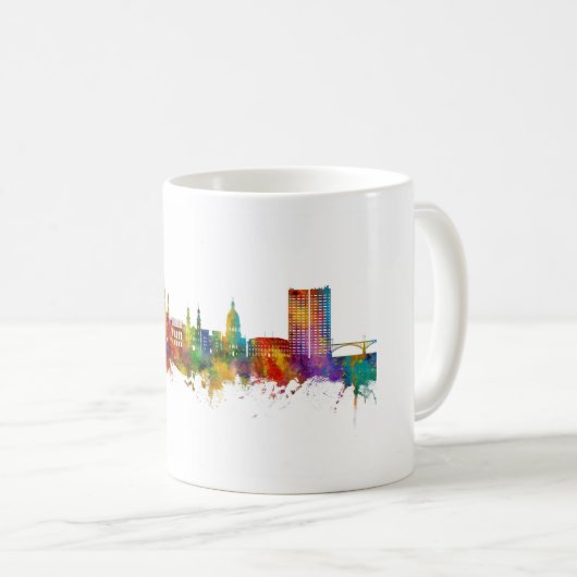 Mainz Deutschland Skyline Kaffeetasse (VorderseiteRechts)