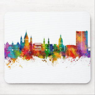 Mainz Deutschland Skyline Mousepad