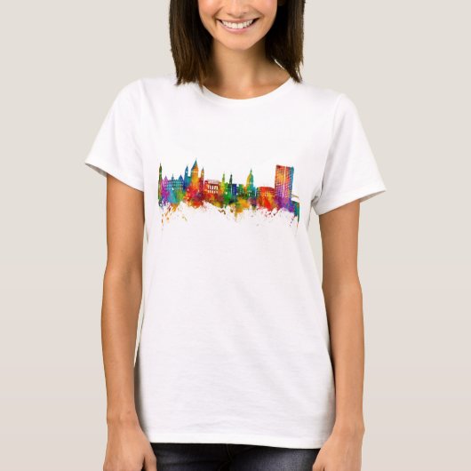 Mainz Deutschland Skyline T-Shirt (Vorderseite)