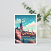 Mainz Deutschland - Vintage Postkarte (Stehend Vorderseite)