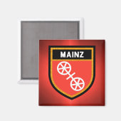 Mainz-Flagge Magnet (Vorderseite/Rückseite)