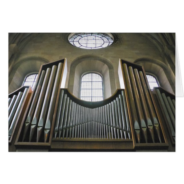 Mainz-Kathedrale, Deutschland, Organkarte (Vorderseite (Horizontal))