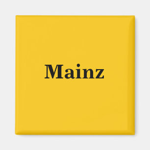 Mainz  Magnet Schild Gold Gleb
