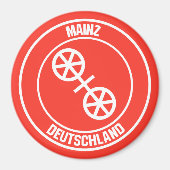 Mainz Round Emblem Magnet (Vorne)