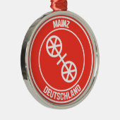 Mainz Round Emblem Ornament Aus Metall (Rechts)