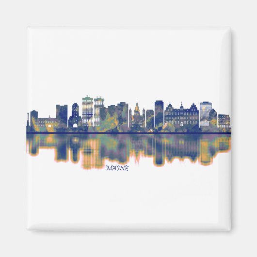 Mainz Skyline Magnet (Vorne)