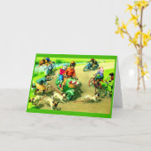 Mainzer-Katzen auf Motorrädern und Fahrrädern Karte (Gelbe Blume)