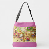 Mainzer-Mäuse-Kugeln und Schuhdrucke Tragetaschen Mit Langen Trägern (Rückseite)