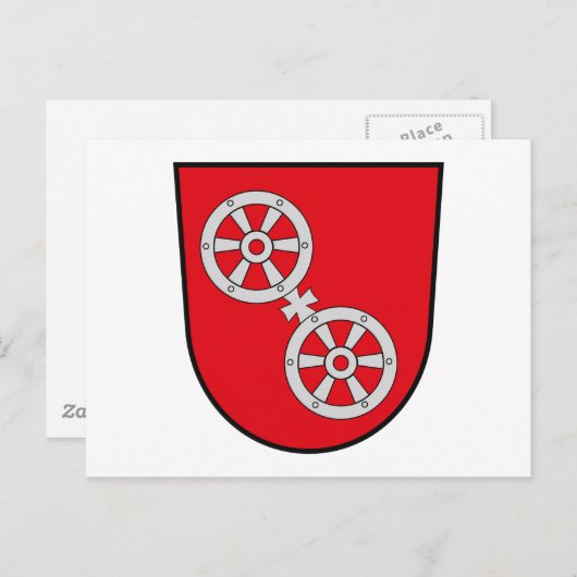 Mainzer Wappen Postkarte (Vorne/Hinten)