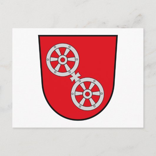 Mainzer Wappen Postkarte (Vorderseite)