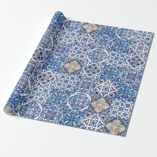 Maiolica Gift Wrap | Elegante Keramik Geschenkpapier (Ungerollt)