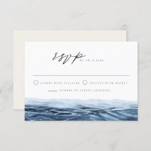 MAIRI Ocean or Lake Destination Wedding RSVP Card Einladung