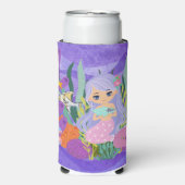 MAIRMAID IN DER OZEANISCHEN Wasserflasche Selters Dosenkühler (Seltzer Vorderseite)