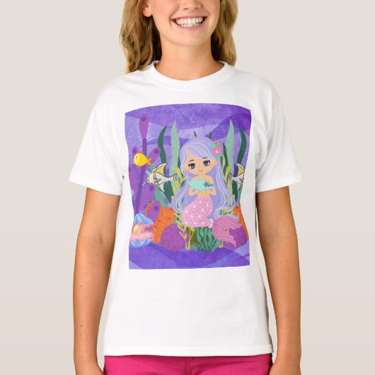 MAIRMAID IN DER OZEANISCHEN Wasserflasche T-Shirt (Vorderseite)