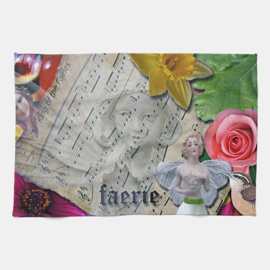 Mairy Collage, Küchentücher, Handtuch (Horizontal)