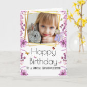 Mairy DIY Foto Schmetterling Garten Geburtstag Karte (Gelbe Blume)