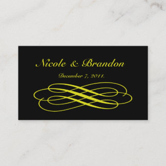 Mairy Tale in Black Wedding Website Card Begleitkarte