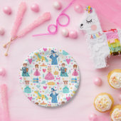 Mairy Tale Princess Ritter Einhorn Zaubermuster Pappteller (Party)