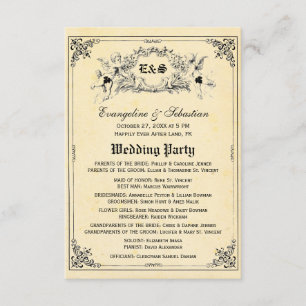 Mairy Tale Storybook Hochzeitsprogramme Einladung