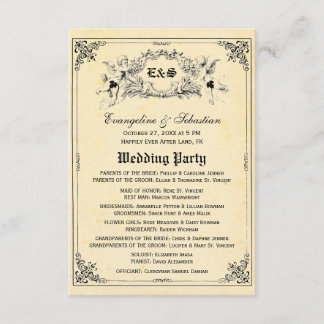 Mairy Tale Storybook Hochzeitsprogramme Einladung