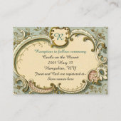 Mairy Tale Verzierte Hochzeitsinformationen Begleitkarte (Vorderseite)