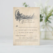 Mairy Tale Wedding RSVP Karten (Stehend Vorderseite)