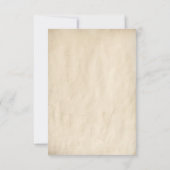 Mairy Tale Wedding RSVP Karten (Rückseite)