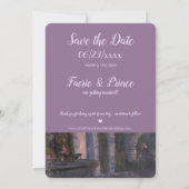 Mairy Tale Wedding - Save the Date flache Karte (Rückseite)