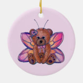 Mairy Teddy Bärenkunst von Renee Lavoie Keramik Ornament (Hinten)