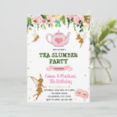 Mairy Tee-Schlitten-Einladung Einladung (Stehend Vorderseite)