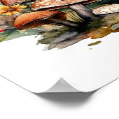 Mairycore Mushrooms Funghi Poster (Ecke)