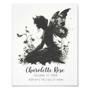 Mairytale Baby Duschgeschenk   Birth Stats Poster