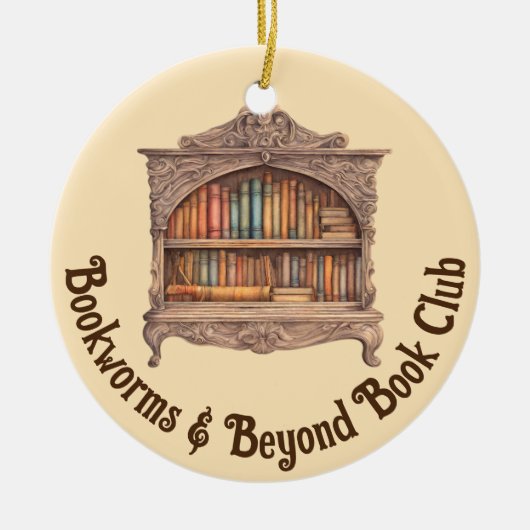 Mairytale Bibliothek Keramik Ornament (Vorne)