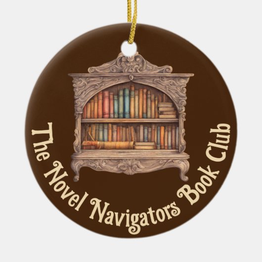 Mairytale Bibliothek Keramik Ornament (Vorne)