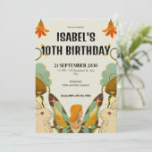 Mairytale Birthday Einladung (Stehend Vorderseite)