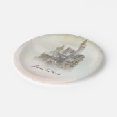 Mairytale Castle Storybook Hochzeitsfeier Teller (Schrägansicht)