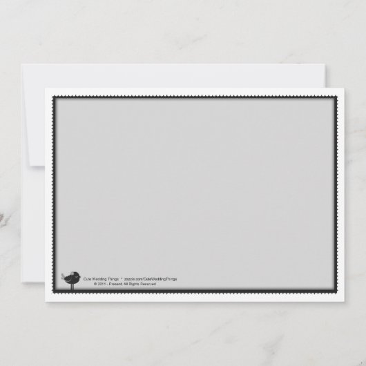 Mairytale Cinderella Thema Hochzeit Einladung (Rückseite)