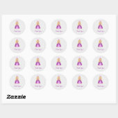 Mairytale Lila Prinzessin Danke Stickers (Blatt)