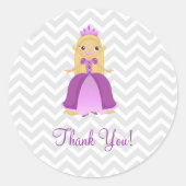Mairytale Lila Prinzessin Danke Stickers (Vorderseite)