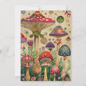 Mairytale Mushrooms Babydusche Einladung (Rückseite)