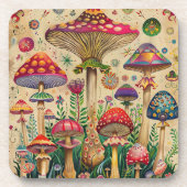 Mairytale Mushrooms Getränkeuntersetzer (Vorderseite)